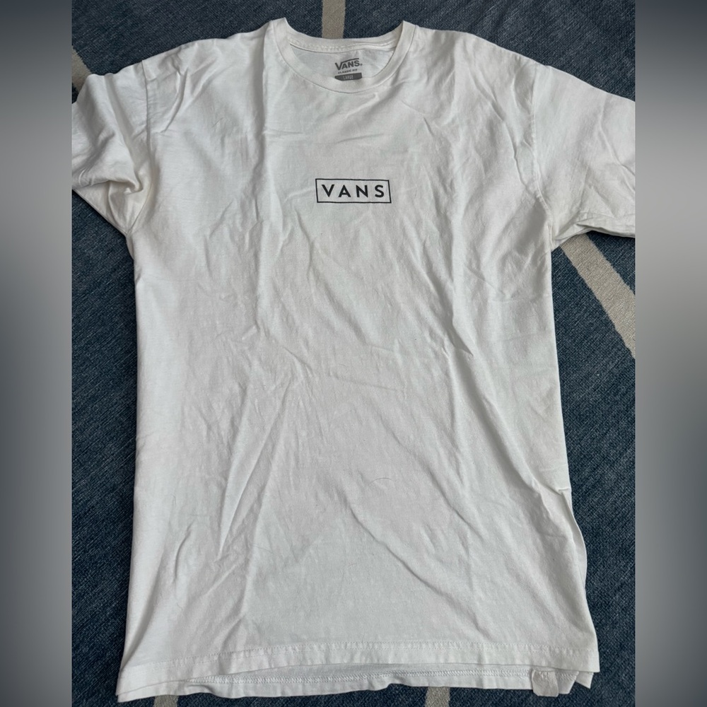 Vans Logo White Short Sleeve Tee